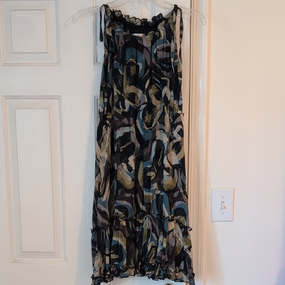 Sleeveless Ruffle Party Dress